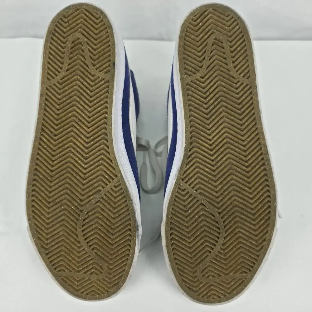 Nike SB Blazer Mid Mens US 8 Game Royal White Suede Skate Shoes Streetwear